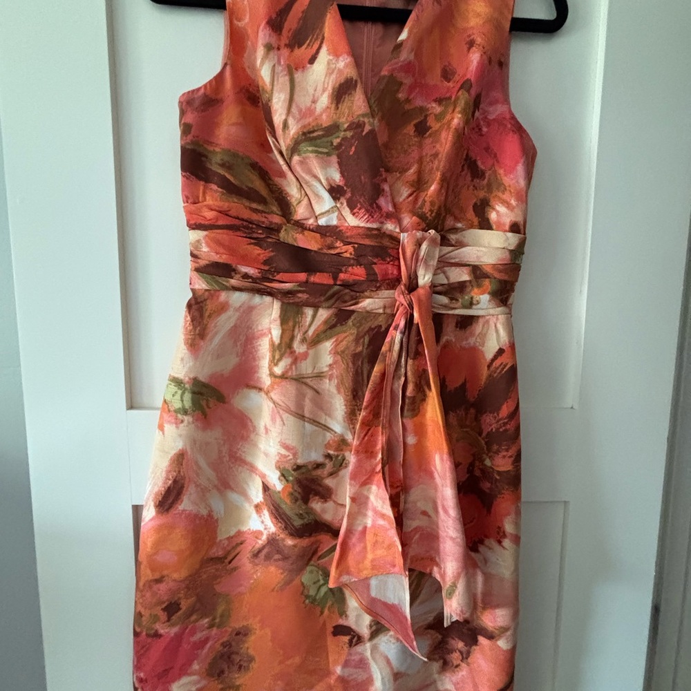 Ellen Tracy Vibrant Floral Midi Dress